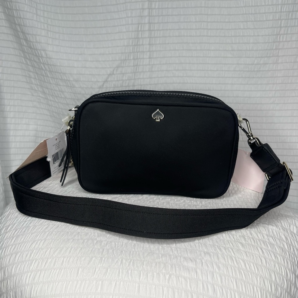 Kate spade  JAE black cross body Nylon camera bag